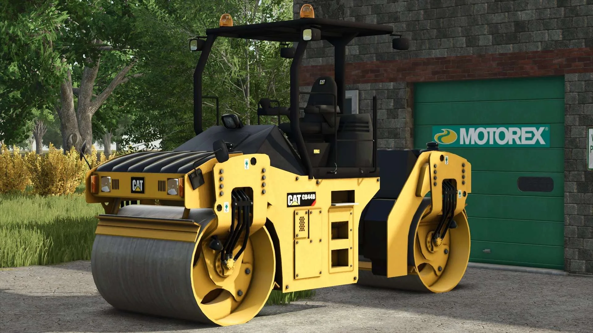 FS25 Caterpillar CB44B Tandem Vibratory Roller v1.0 Other Mod FS25 Mod Free Download