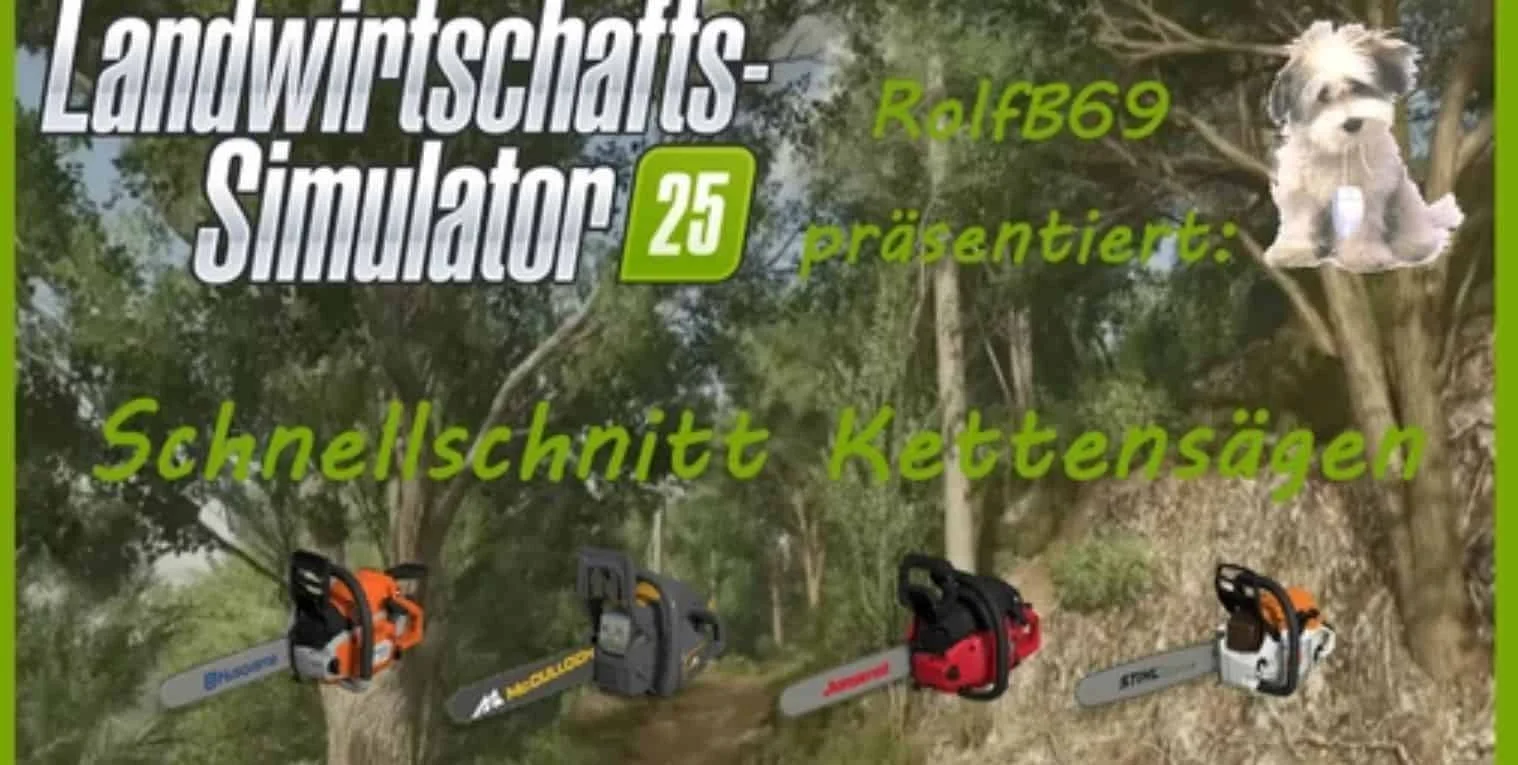 FS25 Chainsaw Fastcut v1.0.1 Other Mod FS25 Mod Free Download