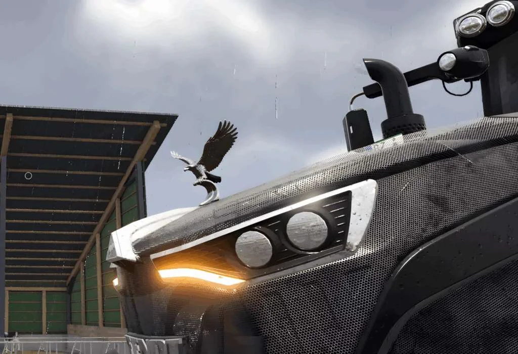 FS25 Chrome Eagle radiator mascot v1.0 Other Mod FS25 Mod Free Download