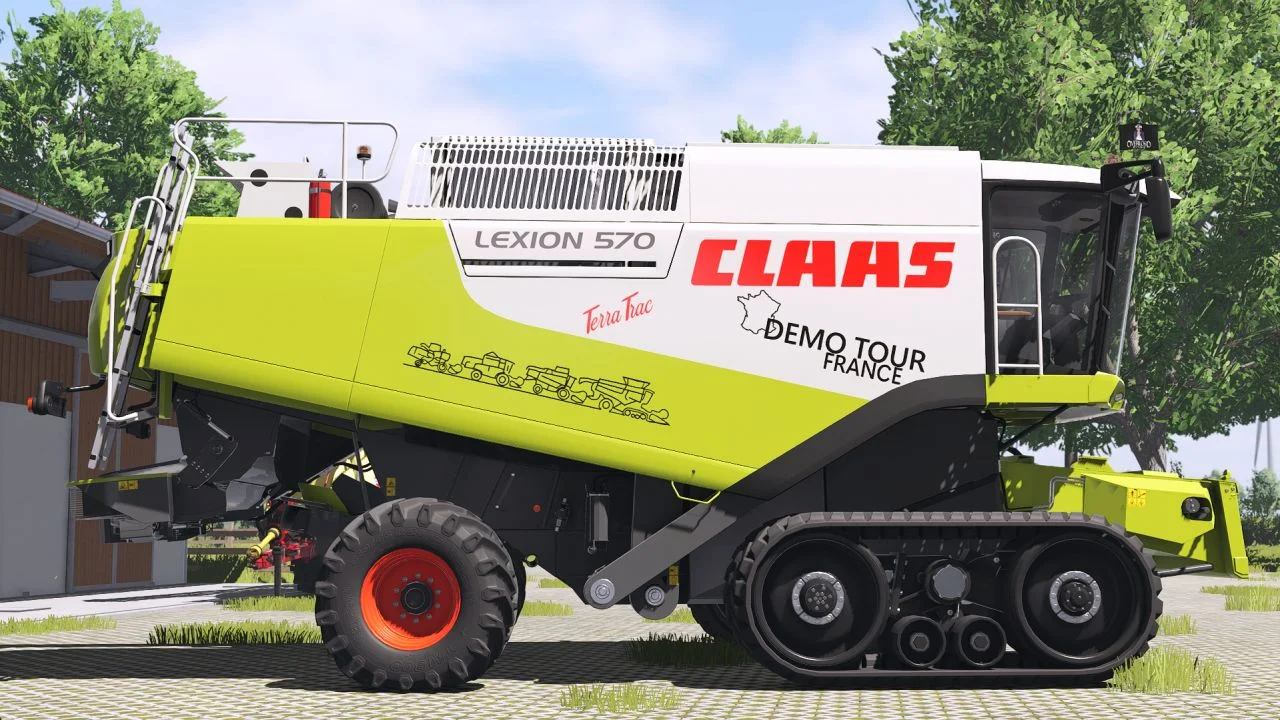 FS25 Claas Demo Tour France Sticker (Prefab) V1.0 Other Mod FS25 Mod Free Download