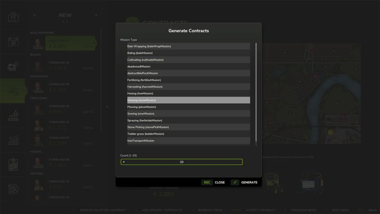FS25 Contract Type Generator V1.0 Other Mod