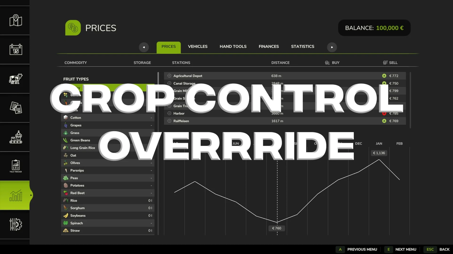FS25 Crop Control Override V2.0 Other Mod