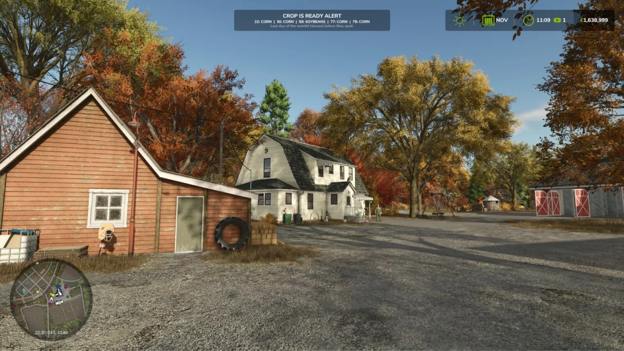 FS25 Crop Is Ready Alert V1.0 Other Mod