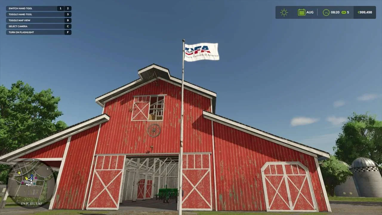 FS25 Dairy Farmer of America Flag v1.0 Other Mod FS25 Mod Free Download