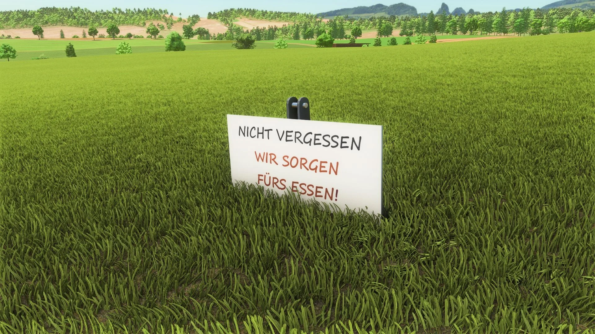 FS25 Demo sign V1.0 Other Mod