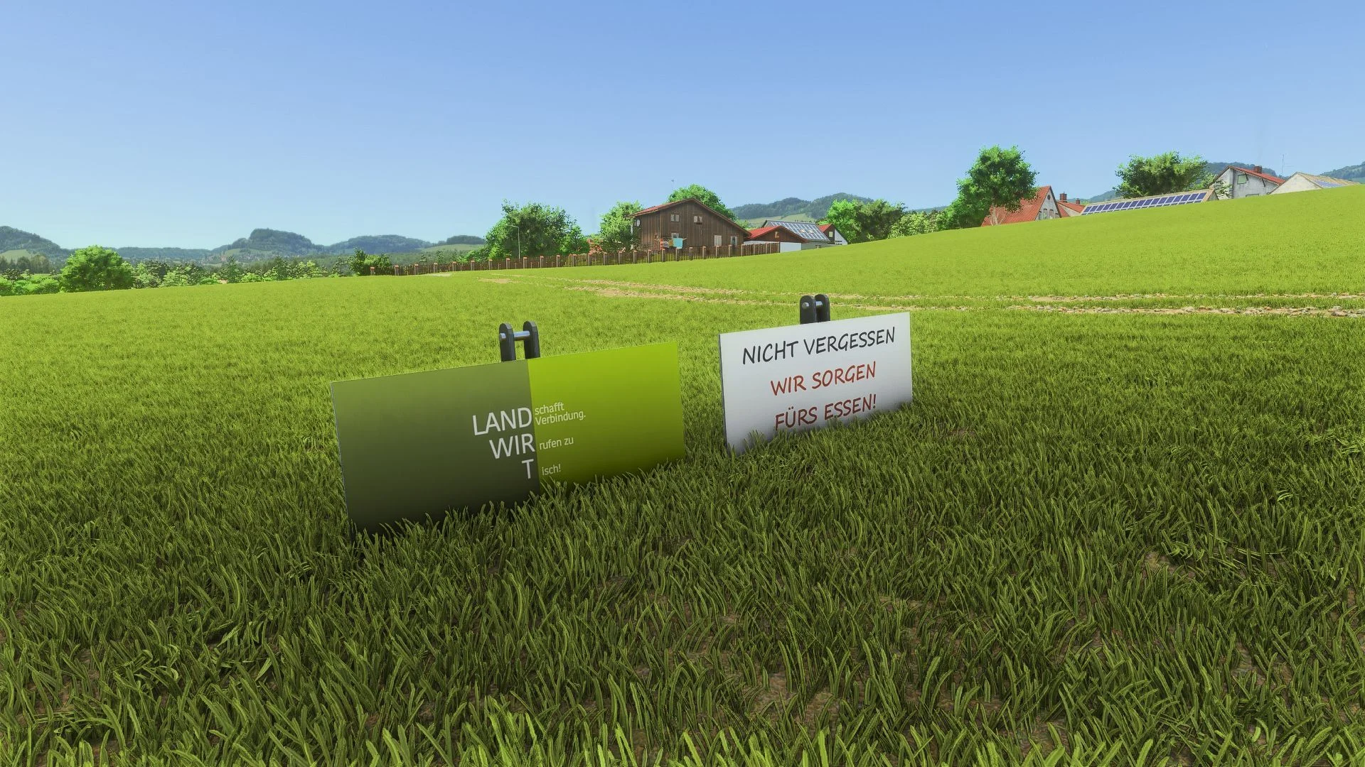 FS25 Demo sign V1.5 Other Mod