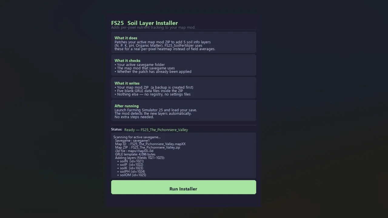 FS25 Density Layer Installer V1.4.1 Other Mod