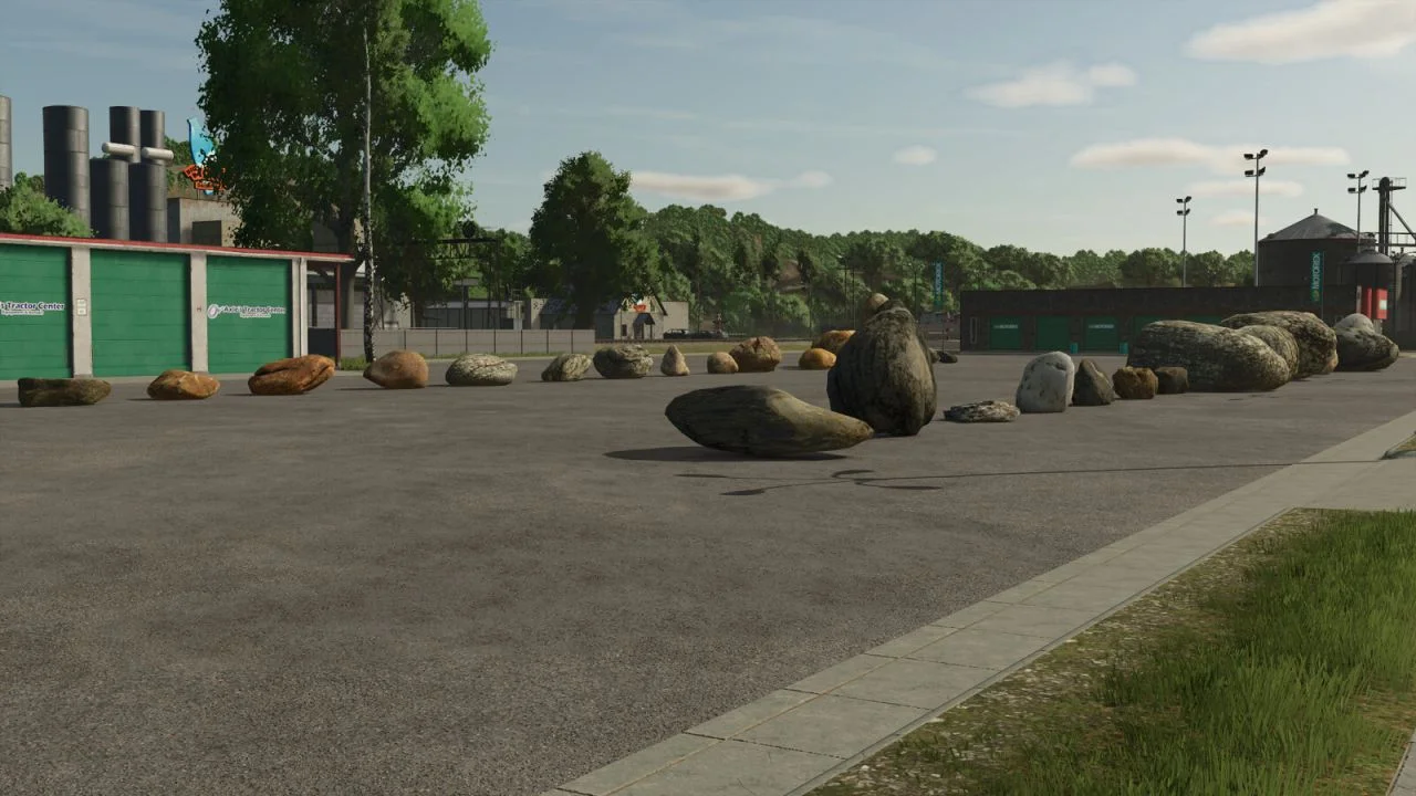 FS25 Dynamic Crushable Rocks Pack V1.0 Other Mod FS25 Mod Free Download