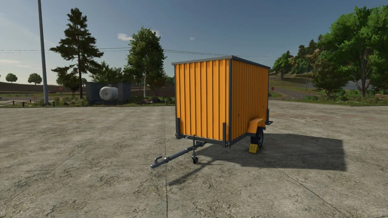 FS25 ECIM construction site cabin v1.0 Other Mod FS25 Mod Free Download