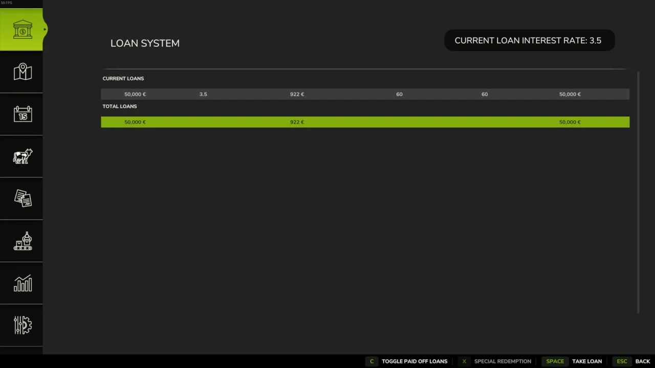FS25 Enhanced Loan System V1.0 Other Mod FS25 Mod Free Download