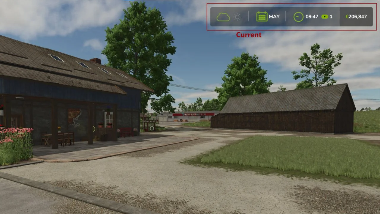 FS25 Extended Game Infodisplay V1.0 Other Mod FS25 Mod Free Download