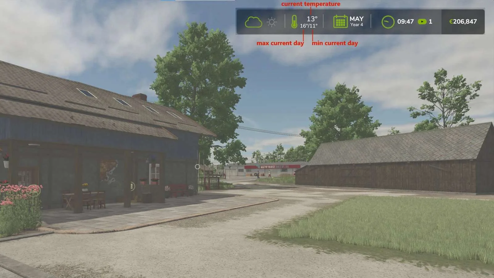 FS25 Extended Game Infodisplay v1.1 Other Mod FS25 Mod Free Download