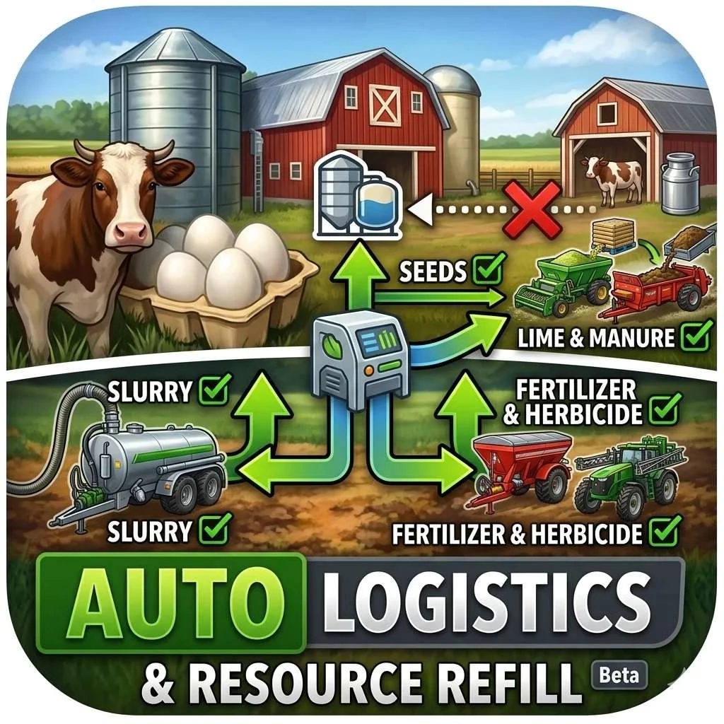 FS25 Farm Logistics Beta v1.0 Other Mod