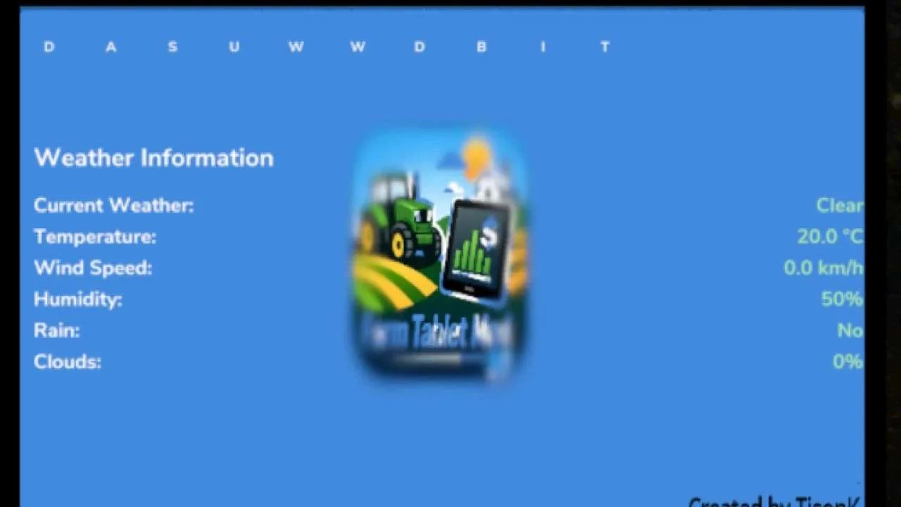 FS25 Farm Tablet V2.1 Other Mod