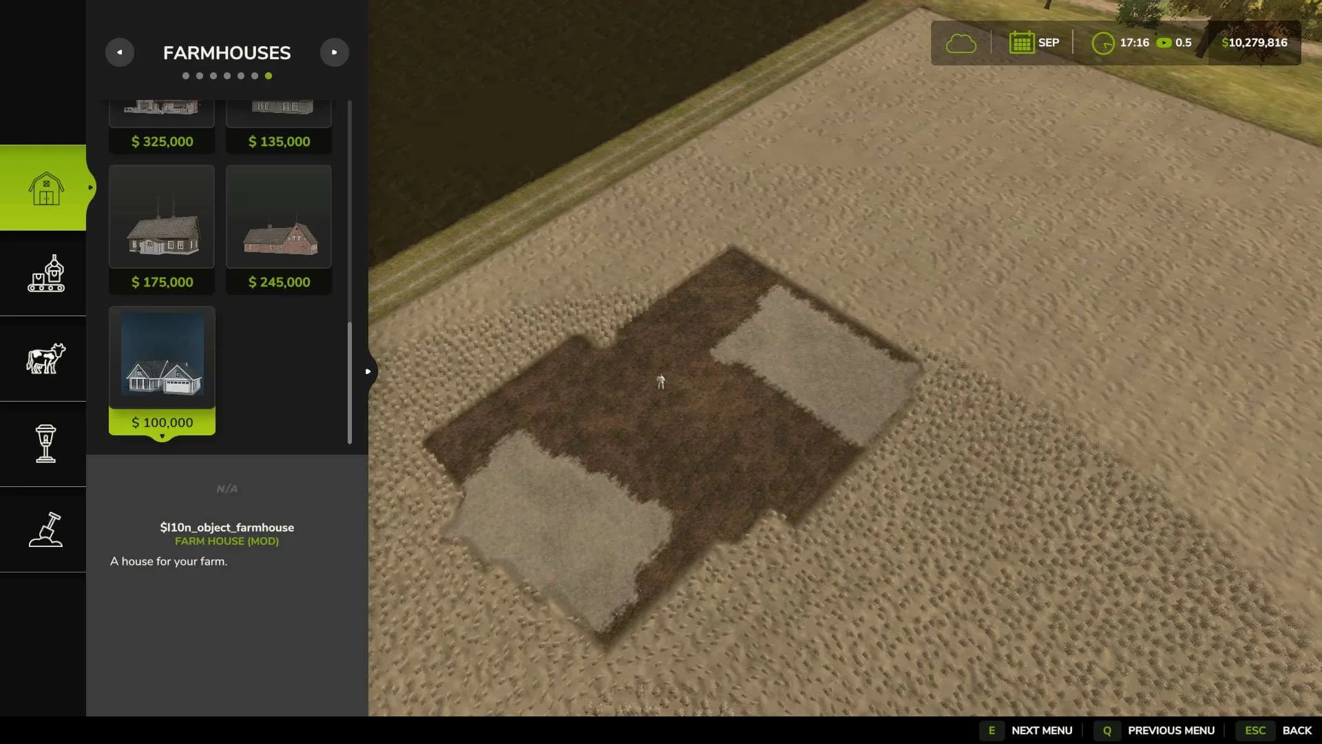 FS25 Farmhouse with garage v1.0 Other Mod