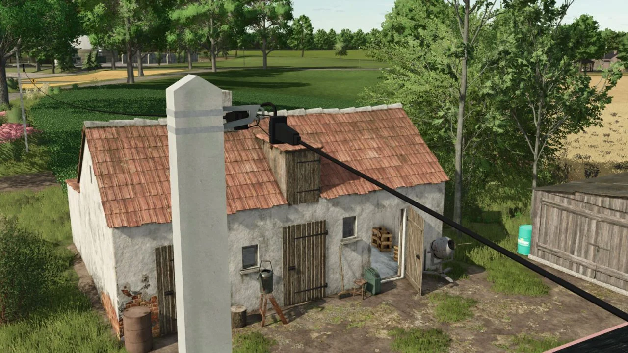 FS25 Fiber Optic Line Accessories Prefab V1.0 Other Mod FS25 Mod Free Download