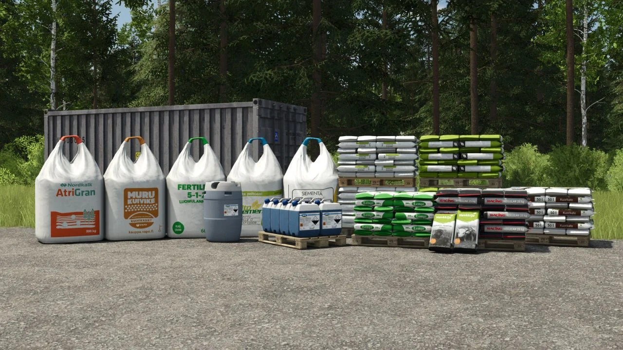 FS25 Finnish Big Bags And Pallets V1.0 Other Mod