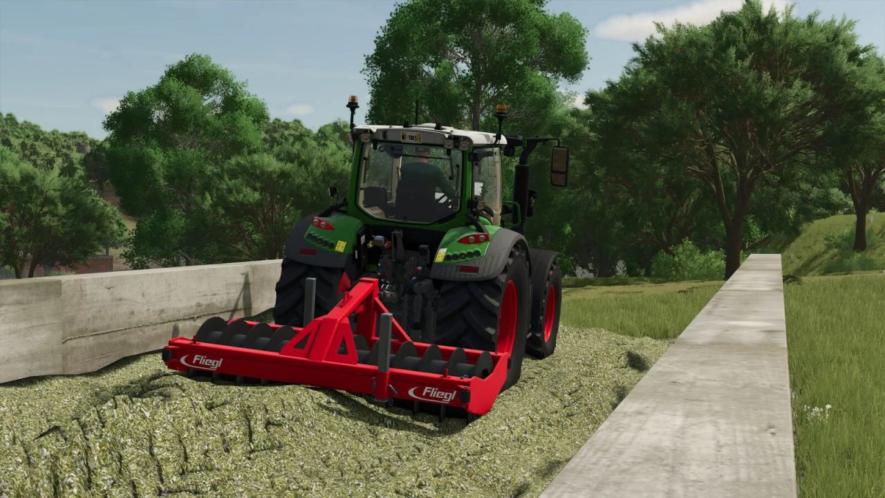 FS25 Fliegl Silo Roller V1.0 Other Mod FS25 Mod Free Download