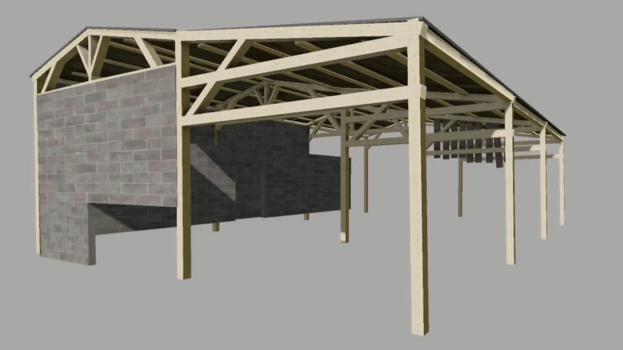 FS25 French agricultural shed V1.0 Other Mod FS25 Mod Free Download