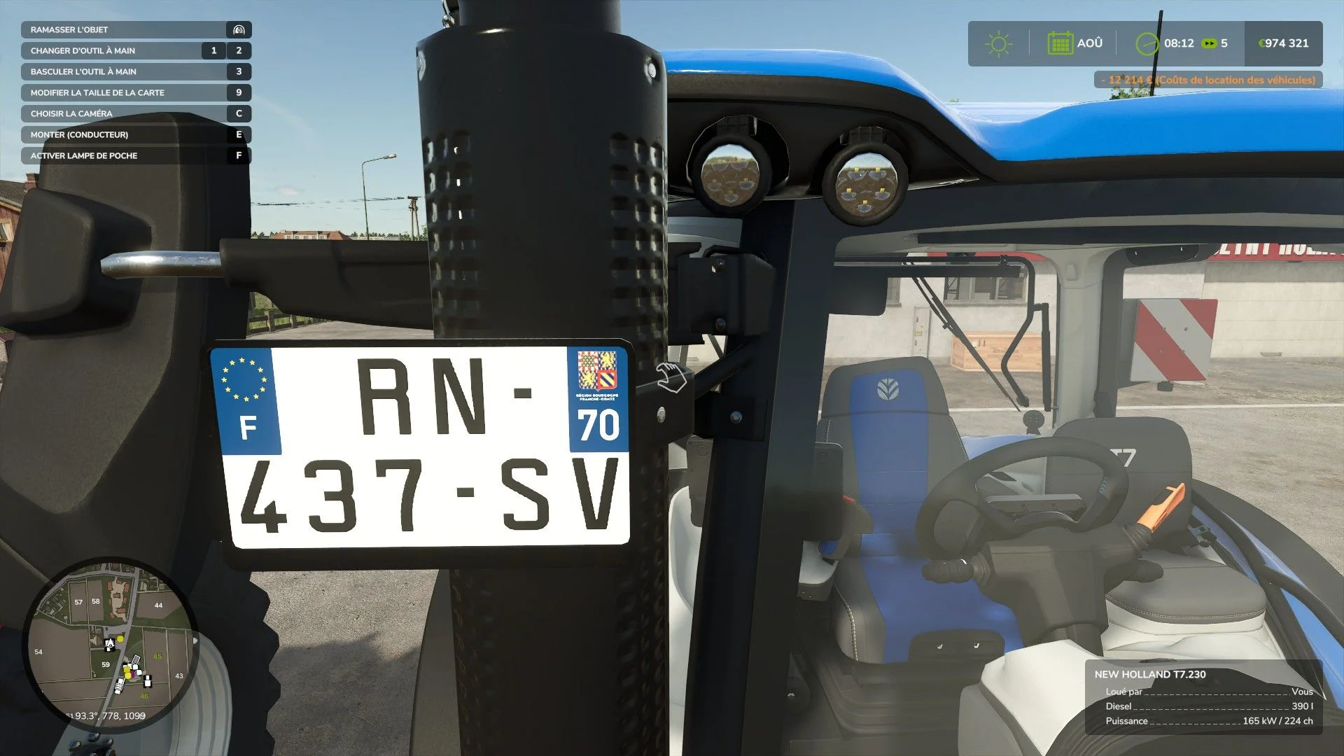 FS25 French plates V1.0 Other Mod FS25 Mod Free Download