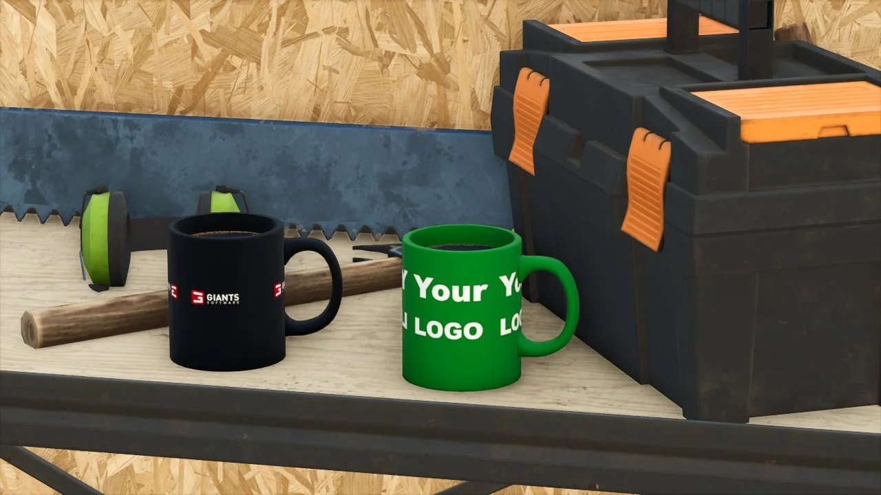 FS25 GIANTS Software coffee mug (Prefab) V1.0 Other Mod