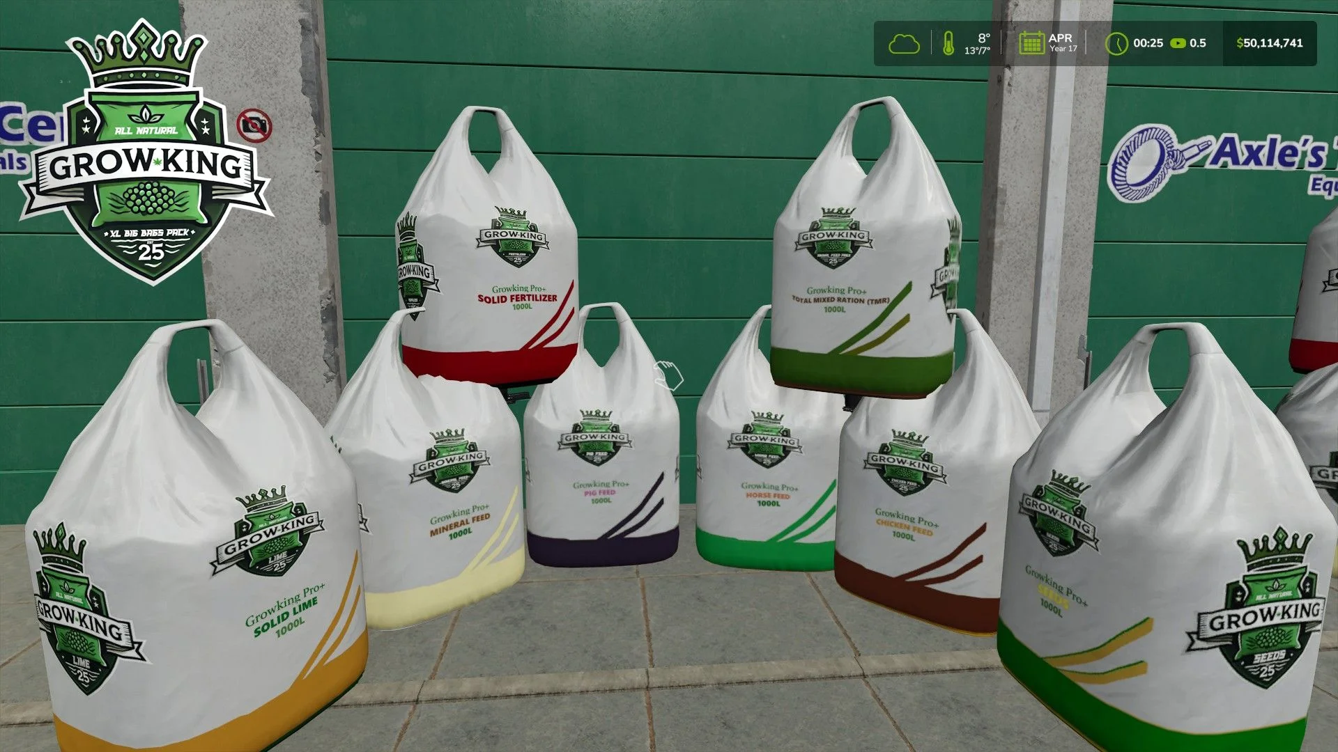 FS25 GrowKing All In One XL Big Bags V4.2 Other Mod FS25 Mod Free Download