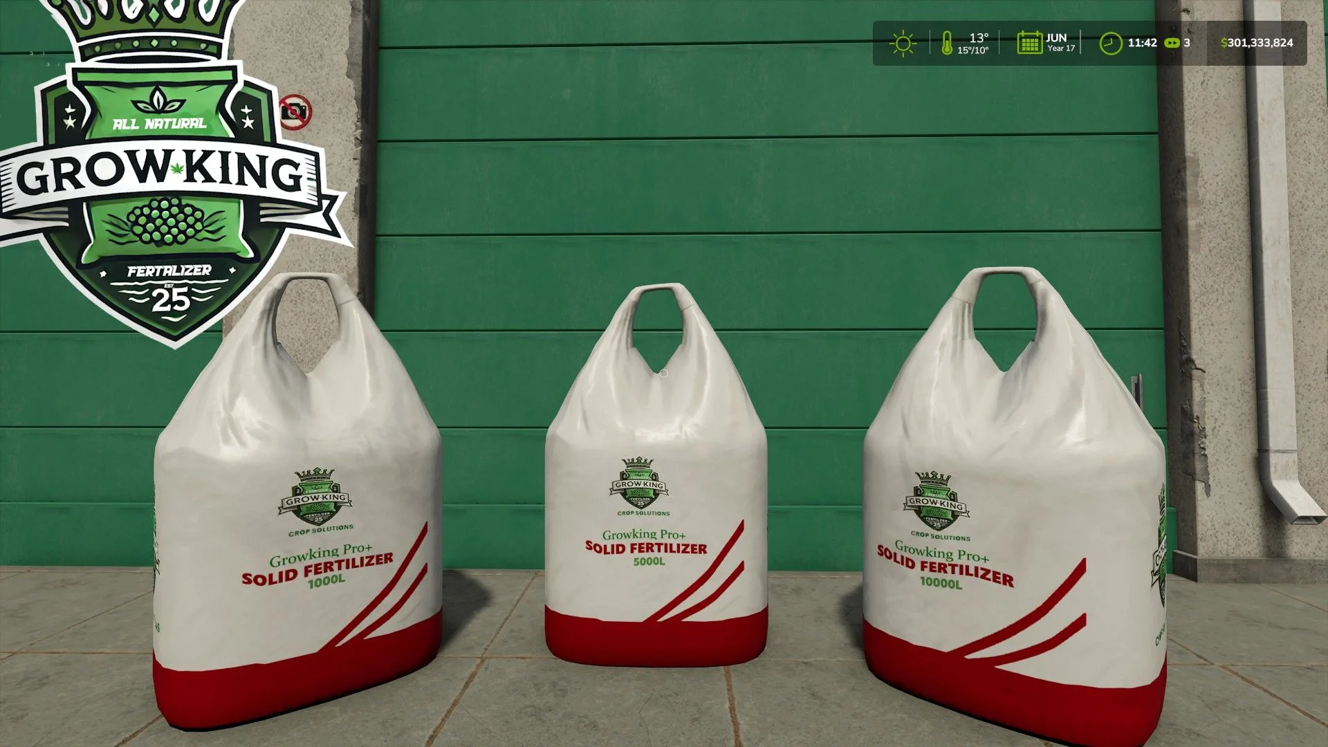 FS25 GrowKing Solid Fertilizer Pack V4.2.0.1 Other Mod FS25 Mod Free Download