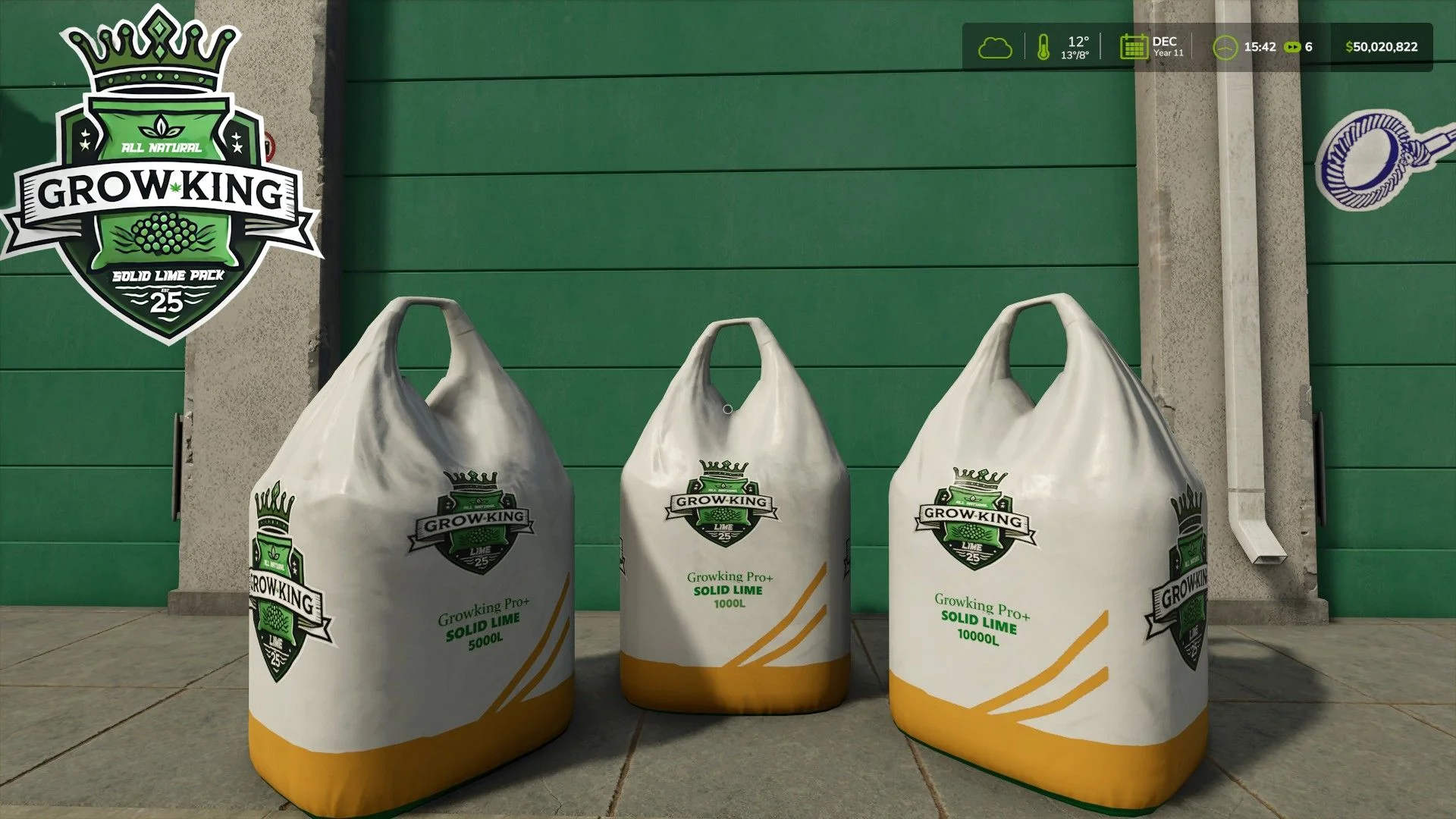 FS25 GrowKing Solid Lime Pack V4.2 Other Mod FS25 Mod Free Download