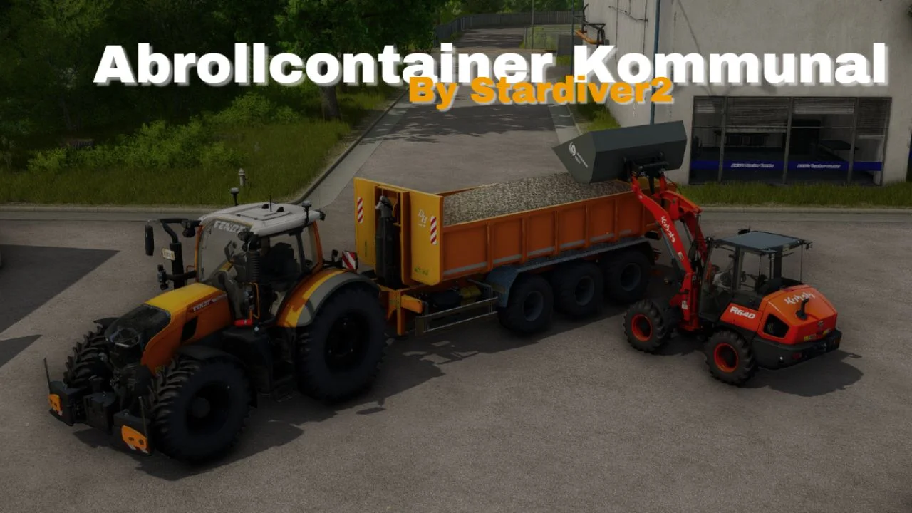 FS25 HKL roll -off container municipal V1.2 Other Mod FS25 Mod Free Download