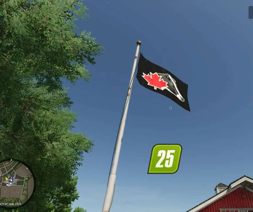 FS25 Holstein Canada Flag v1.0 Other Mod FS25 Mod Free Download