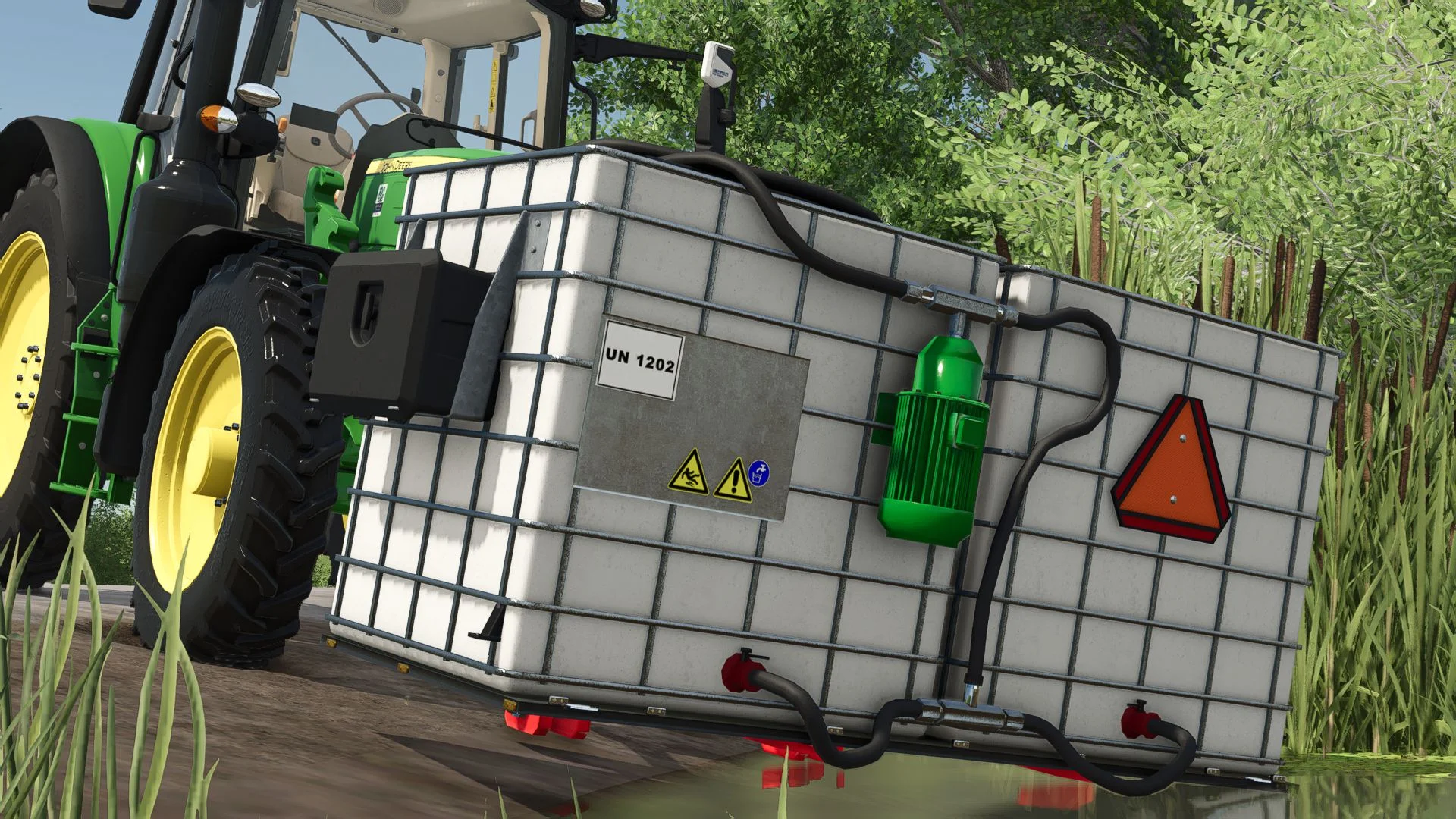FS25 Homemade IBC Front Tank V1.0 Other Mod FS25 Mod Free Download
