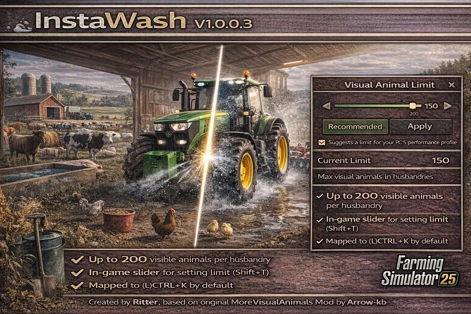 FS25 InstaWash Rodd v1.0.0.3 Other Mod