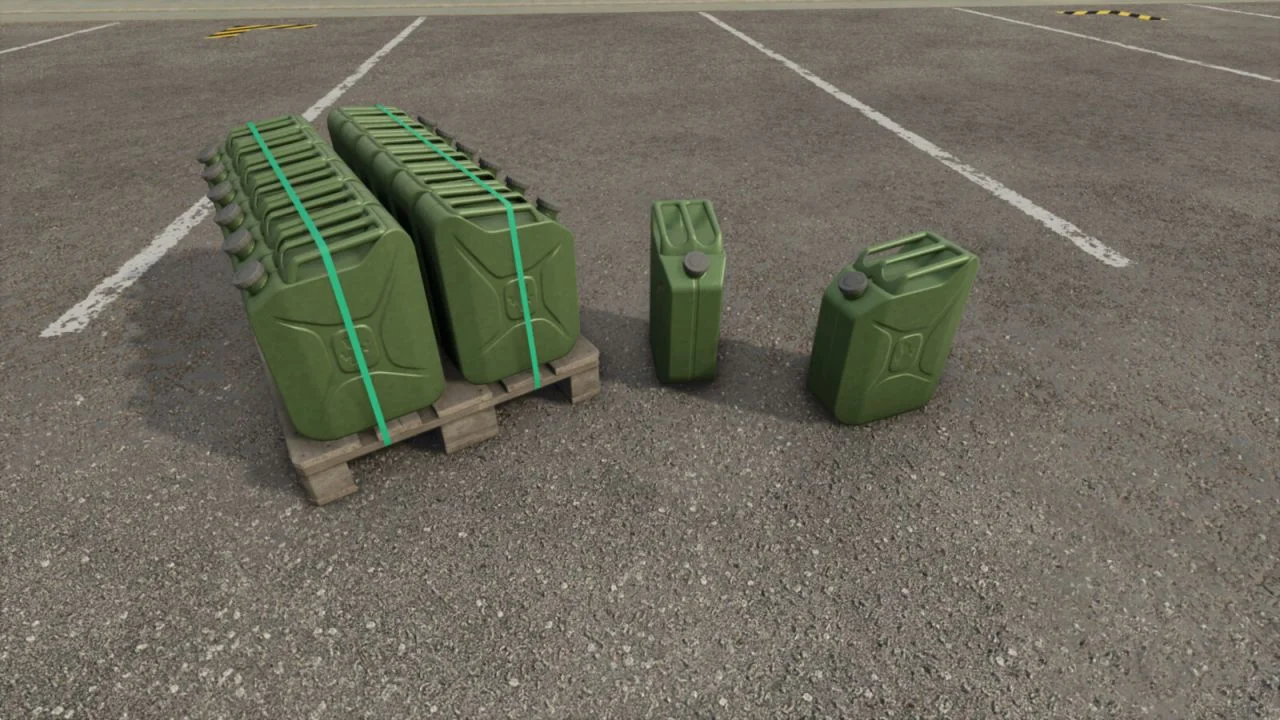 FS25 Jerry Can And Pallet V1.0 Other Mod FS25 Mod Free Download