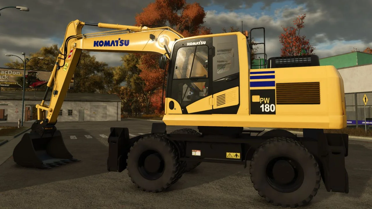 FS25 Komatsu PW180 V1.0 Other Mod FS25 Mod Free Download