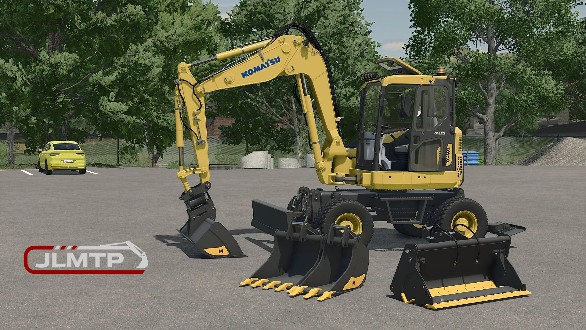 FS25 Komatsu PW98 V1.0 Other Mod FS25 Mod Free Download