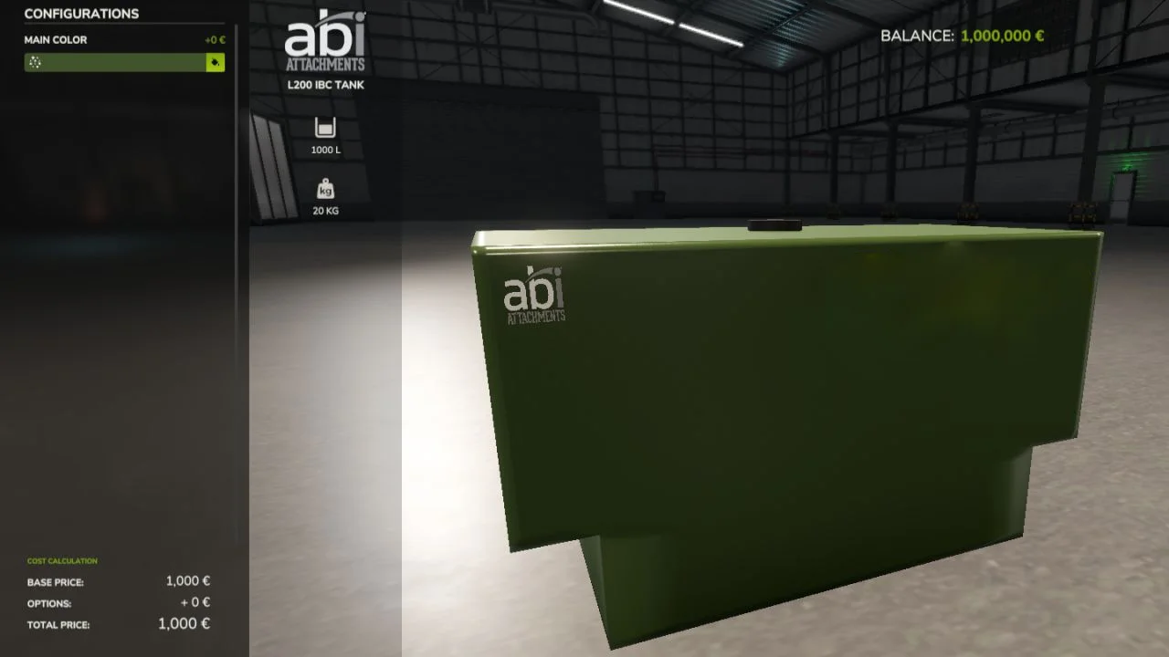 FS25 L200 IBC tank V1.0 Other Mod FS25 Mod Free Download