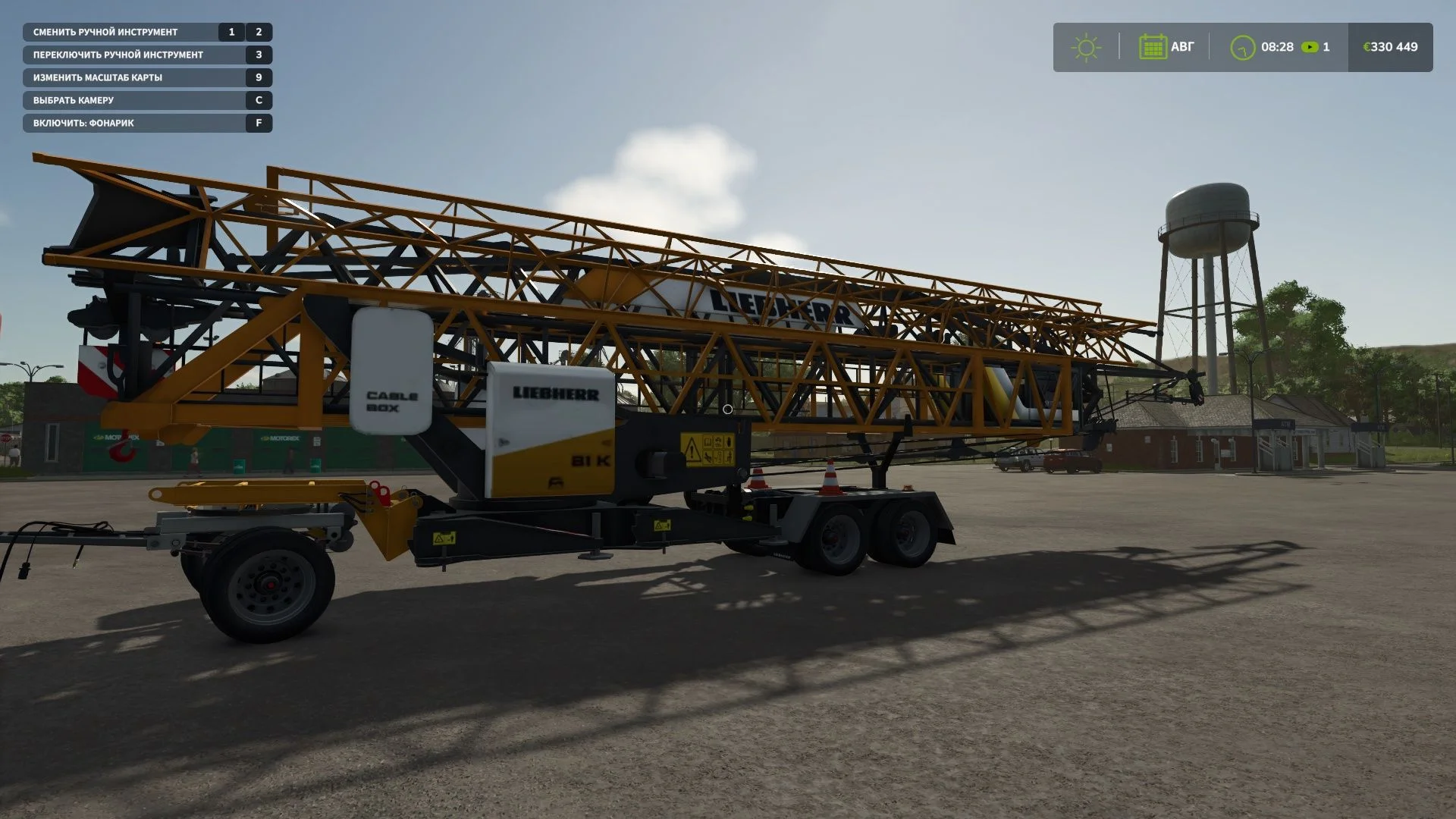 FS25 Liebherr 81K tower crane V2.0 Other Mod FS25 Mod Free Download