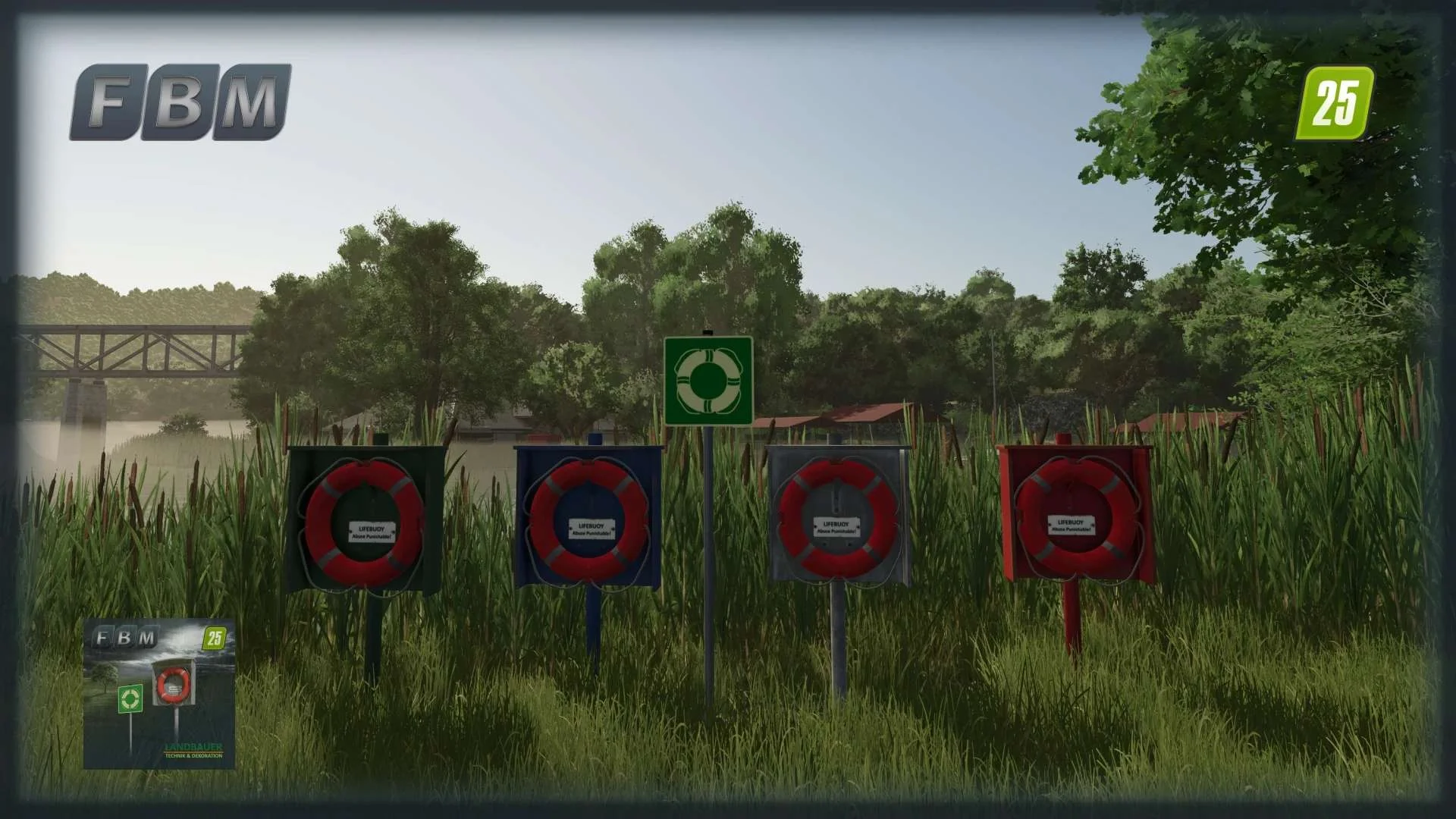 FS25 Lifebuoys v1.0 Other Mod FS25 Mod Free Download