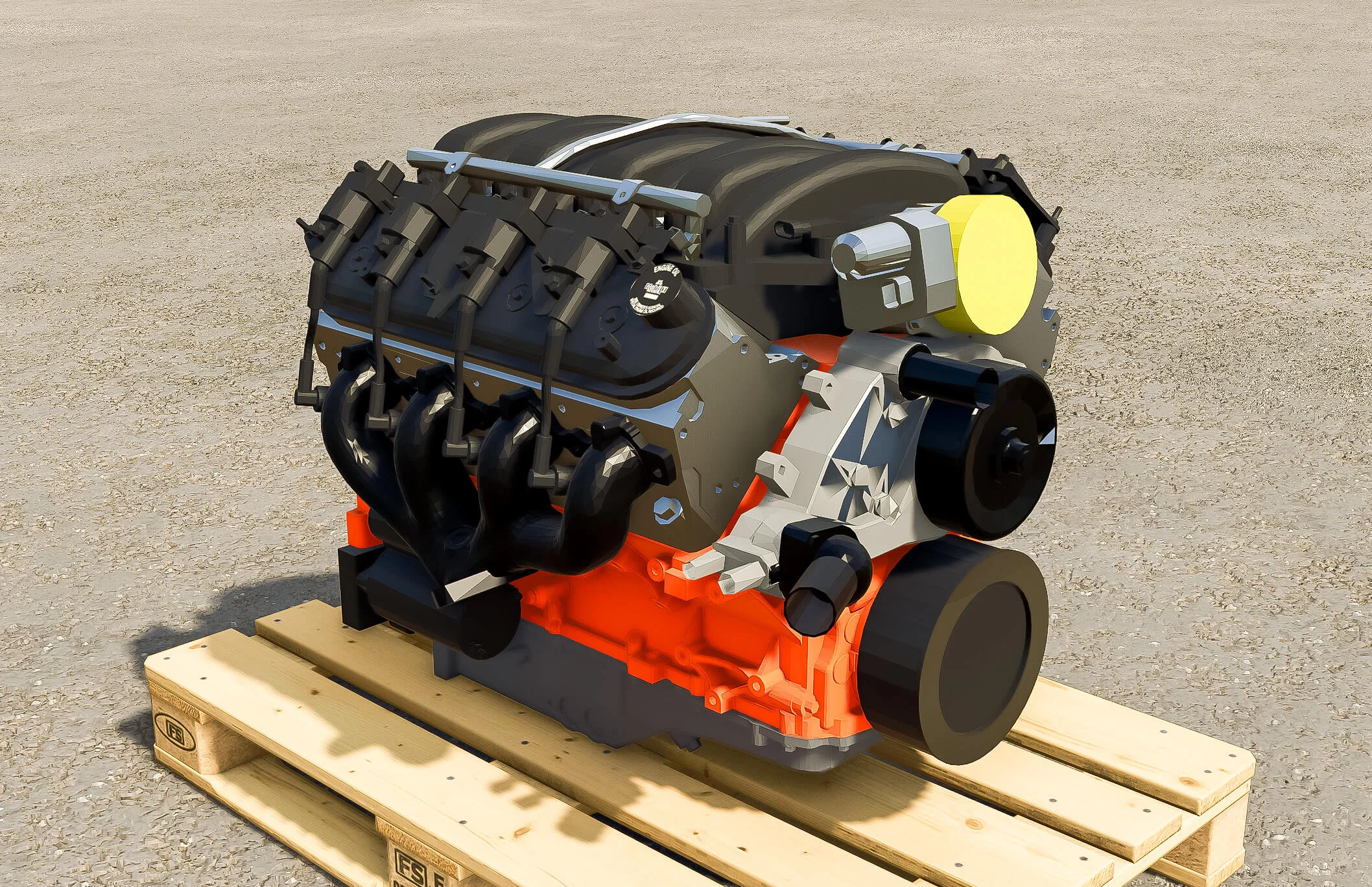 FS25 Lizard LS7 Engine v1.0 Other Mod FS25 Mod Free Download