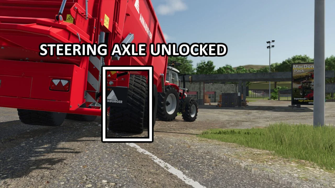 FS25 Lock Steering Axle V1.0 Other Mod FS25 Mod Free Download