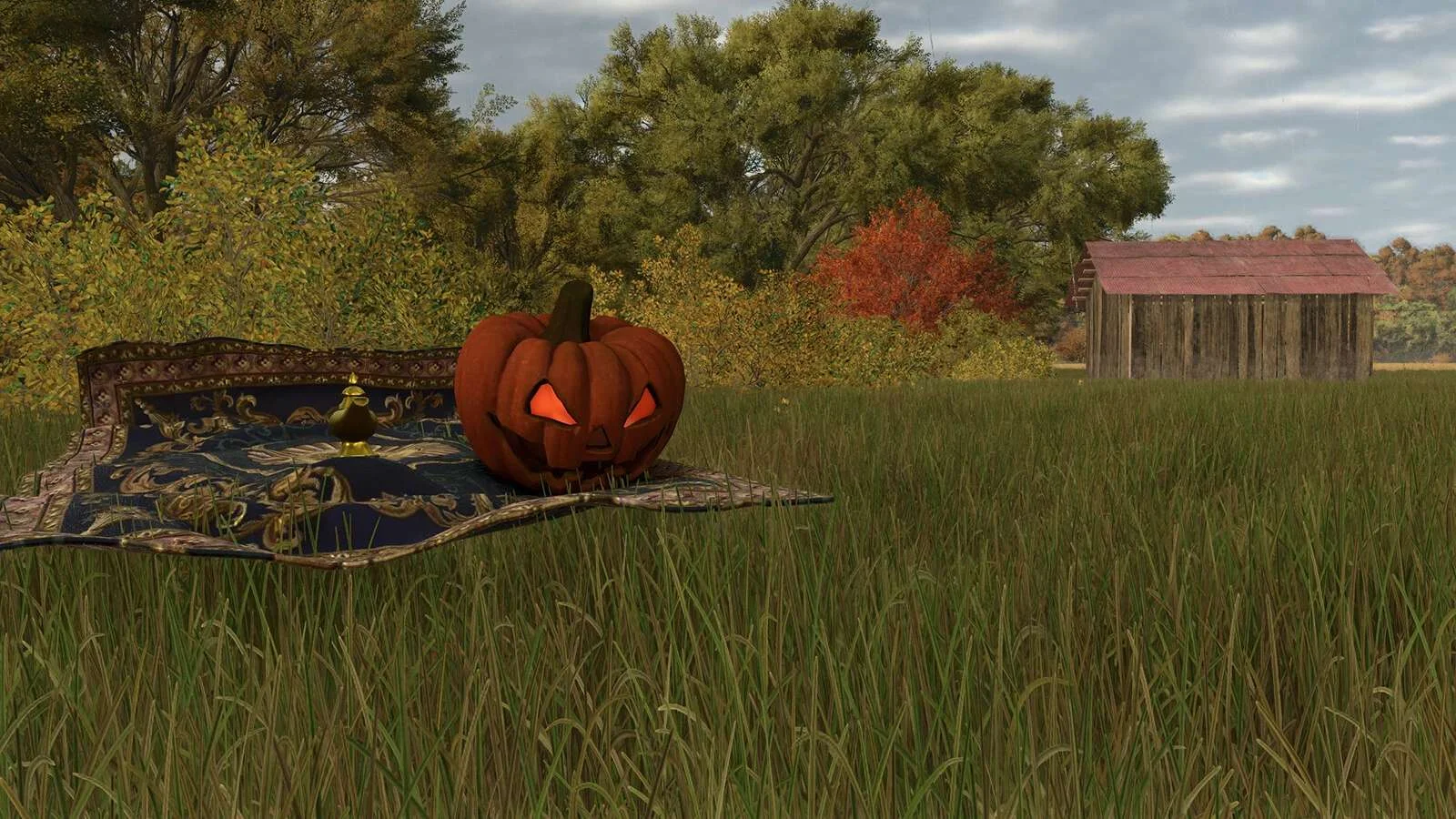 FS25 Magic Carpet Halloween Edition v1.0 Other Mod FS25 Mod Free Download