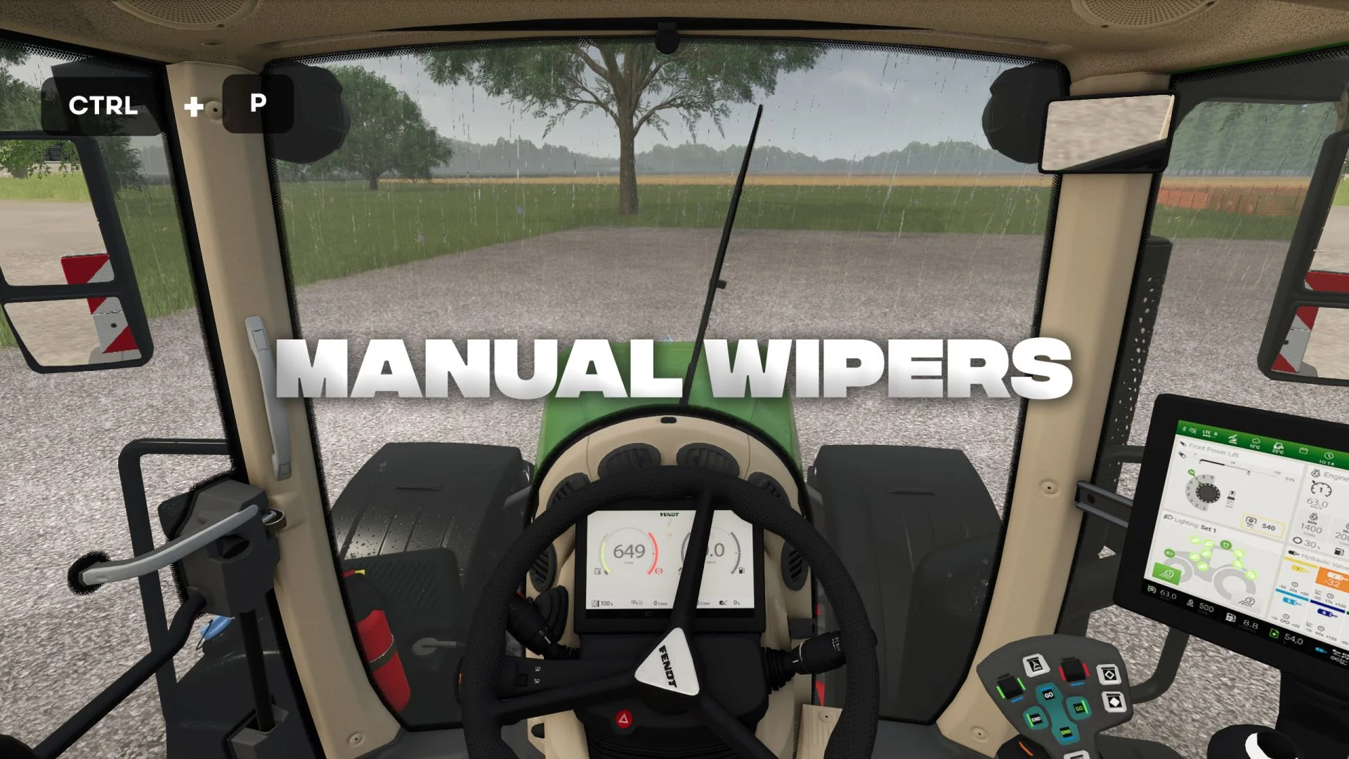 FS25 Manual wipers V1.0 Other Mod FS25 Mod Free Download
