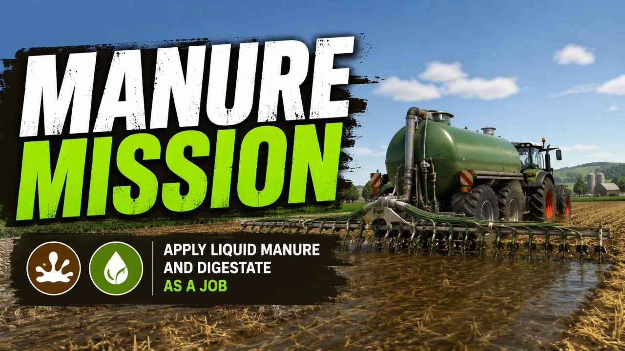 FS25 Manure missions V1.0 Other Mod