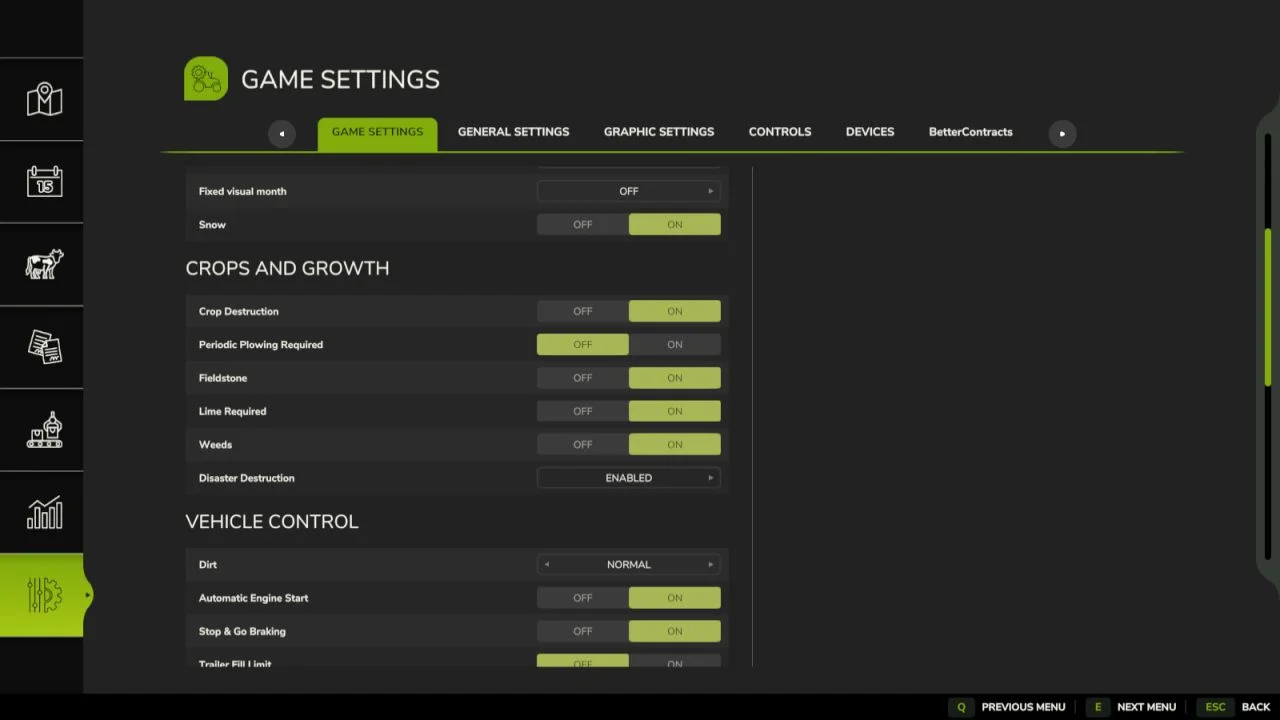 FS25 Menu Scroll Memory V1.0 Other Mod