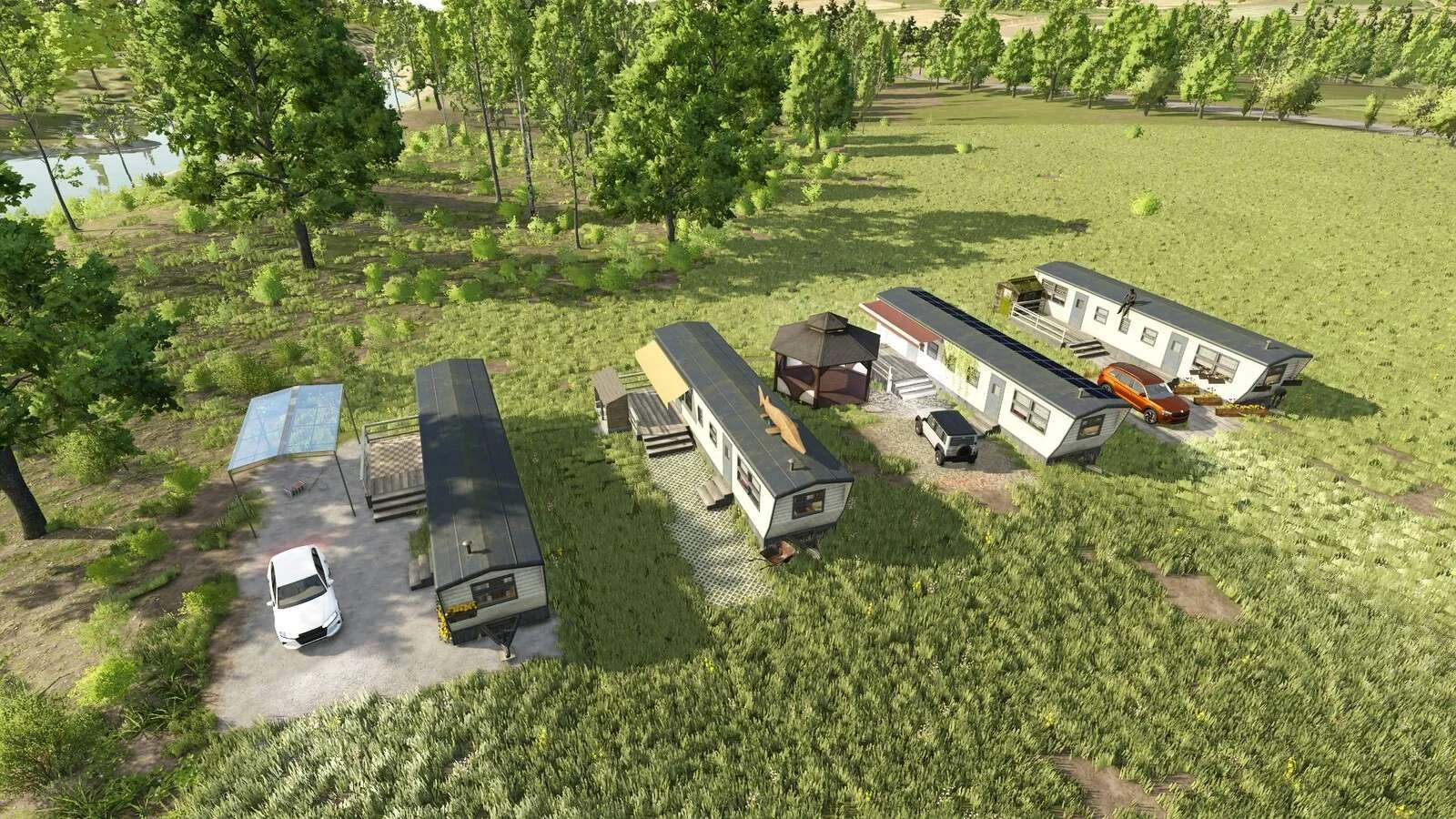 FS25 Mini Caravan Park v1.0 Other Mod FS25 Mod Free Download