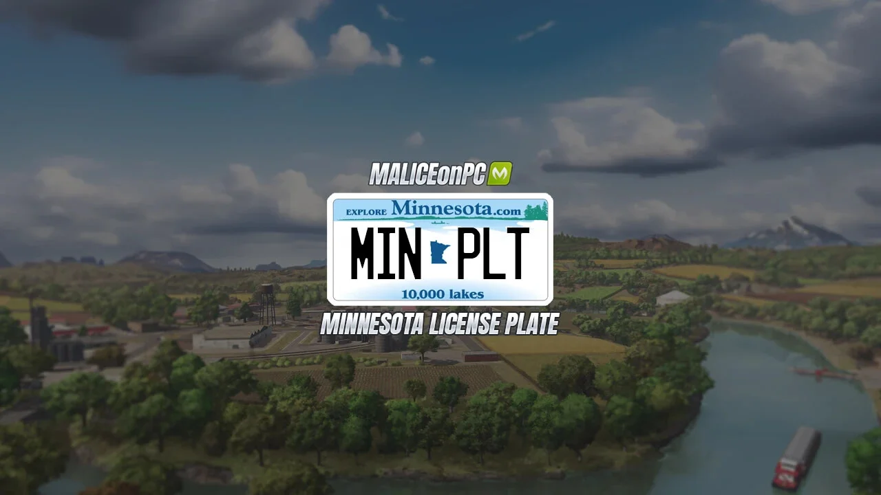 FS25 Minnesota License Plate V1.0 Other Mod FS25 Mod Free Download