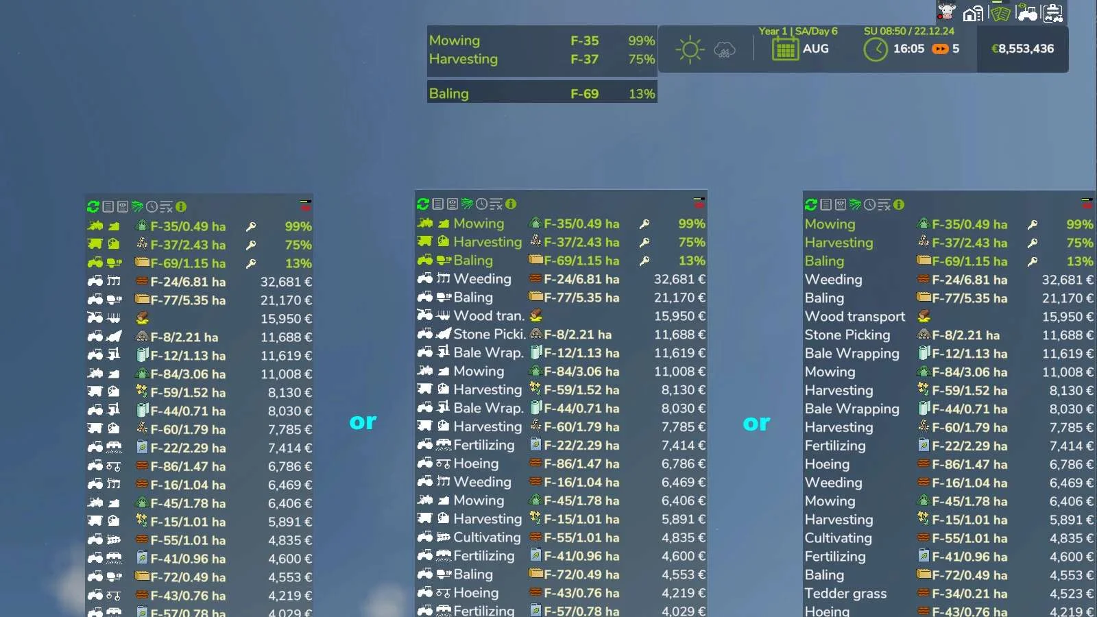FS25 Missions Display v1.0.0.2 Other Mod FS25 Mod Free Download