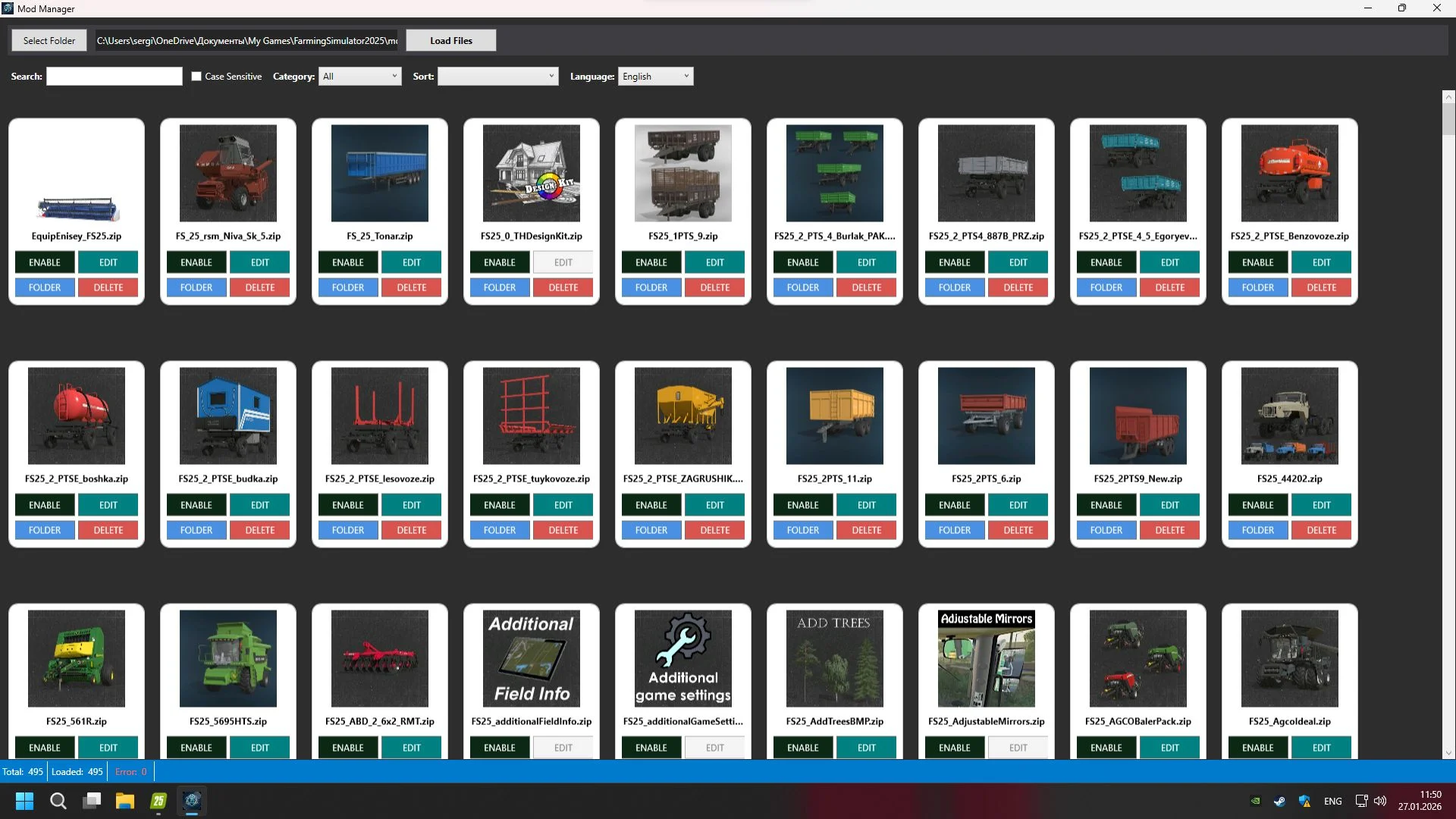 FS25 Mod Manager V1.3 Other Mod
