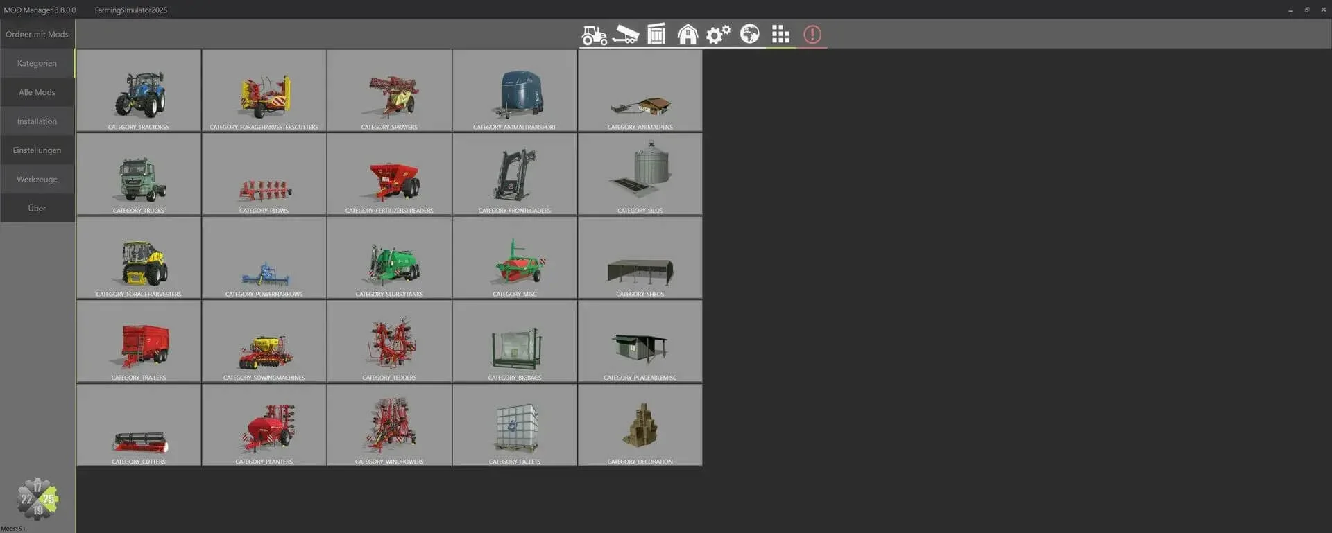 FS25 Mod Manager v3.8 Other Mod FS25 Mod Free Download