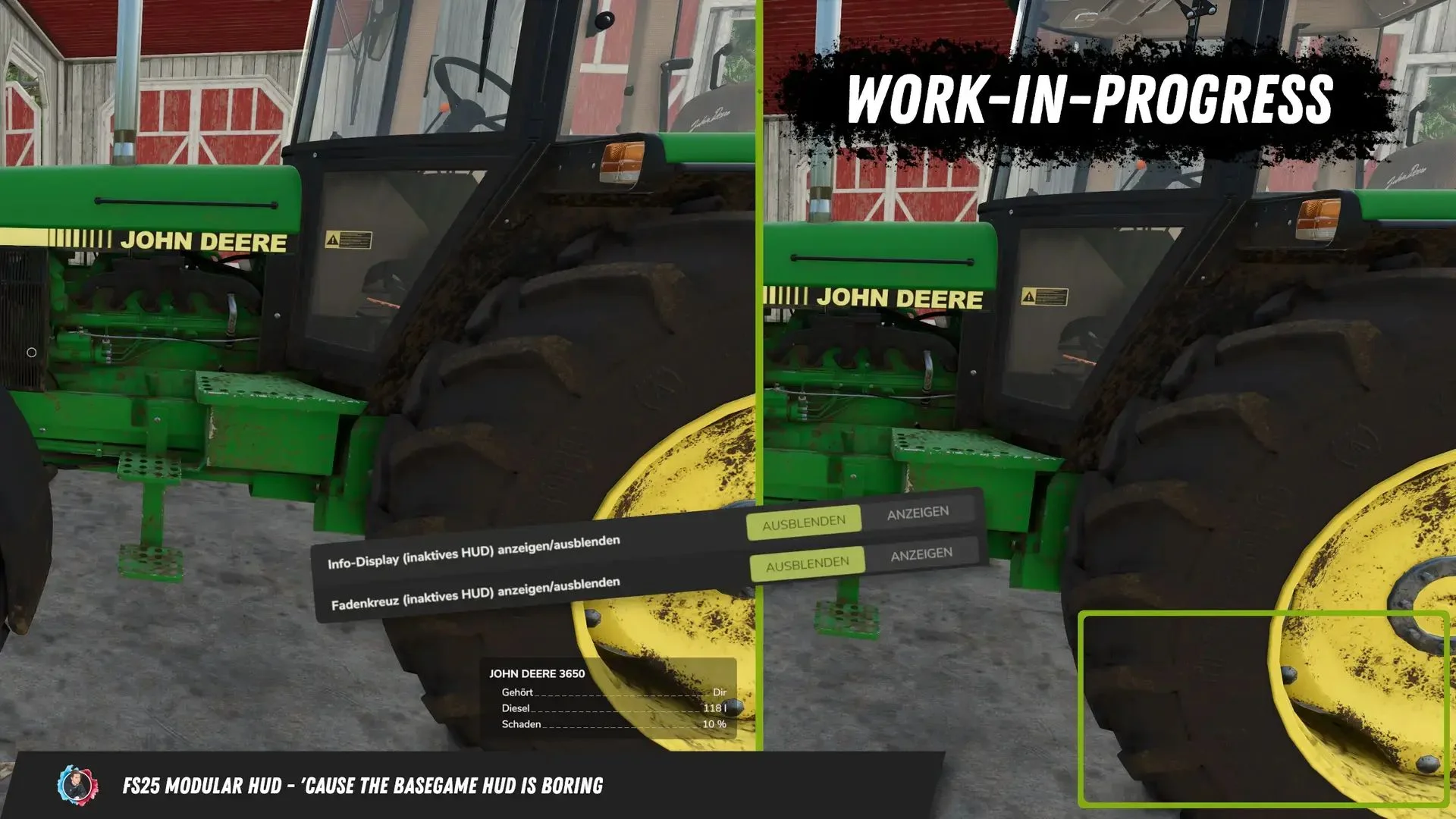 FS25 Modular HUD v1.0 Other Mod FS25 Mod Free Download